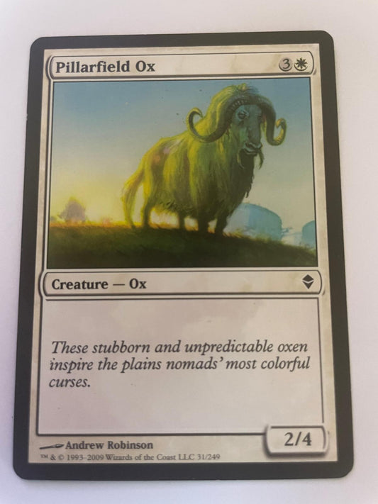 Pillarfield Ox 31 Common Zendikar Magic: The Gathering Near Mint