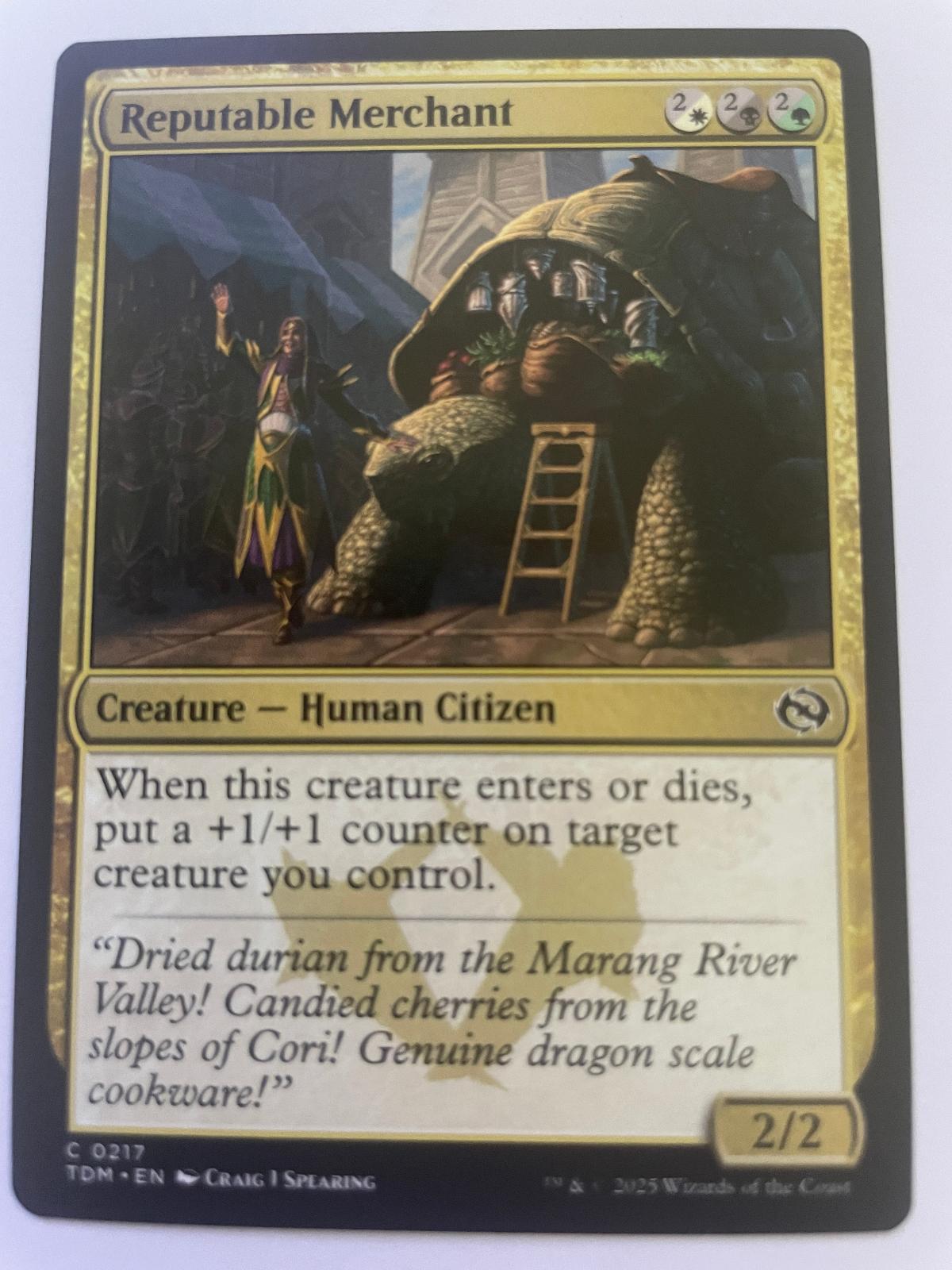 Reputable Merchant 217 Common Tarkir: Dragonstorm Magic: The Gathering Near Mint
