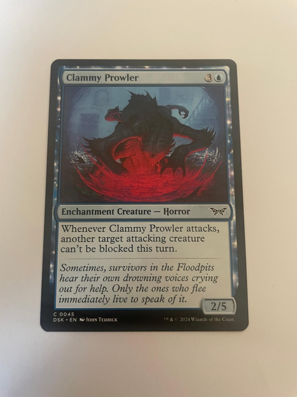 Clammy Prowler 45 Duskmourn: House of Horror DSK NM