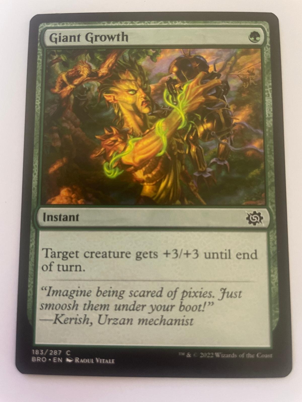 Giant Growth 183 Common The Brothers' War Magic: The Gathering Near Mint