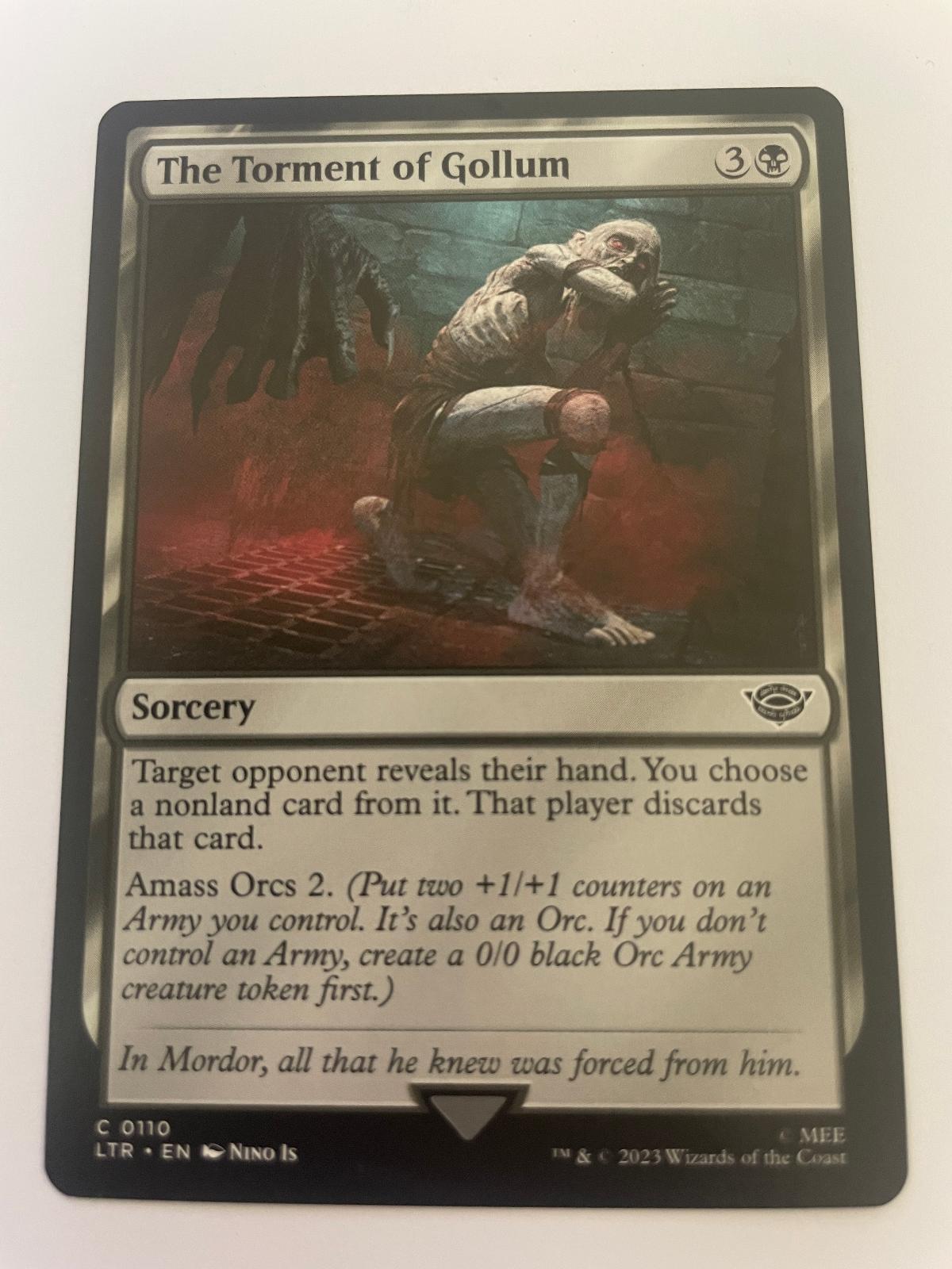 The Torment of Gollum 110 Universes Beyond: TLOTR: Tales of Middle-earth NM
