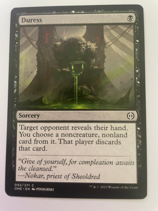 Duress 92 Common Phyrexia: All Will Be One Magic: The Gathering Near Mint