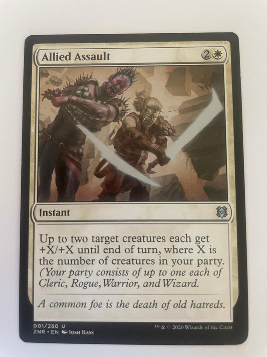 Allied Assault 1 Uncommon Zendikar Rising Magic: The Gathering Near Mint