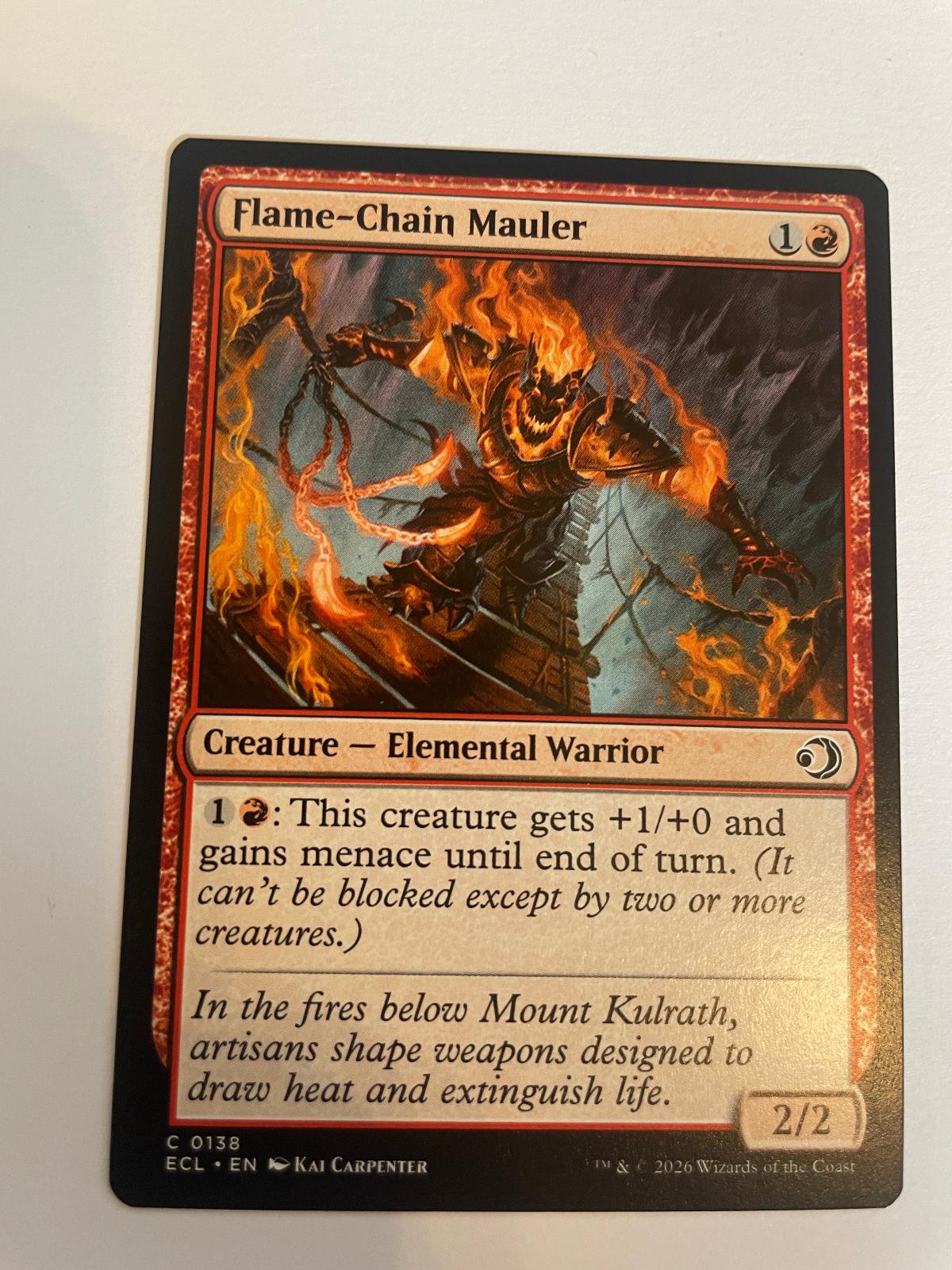 Flame-Chain Mauler 138 Lorwyn Eclipsed ECL NM