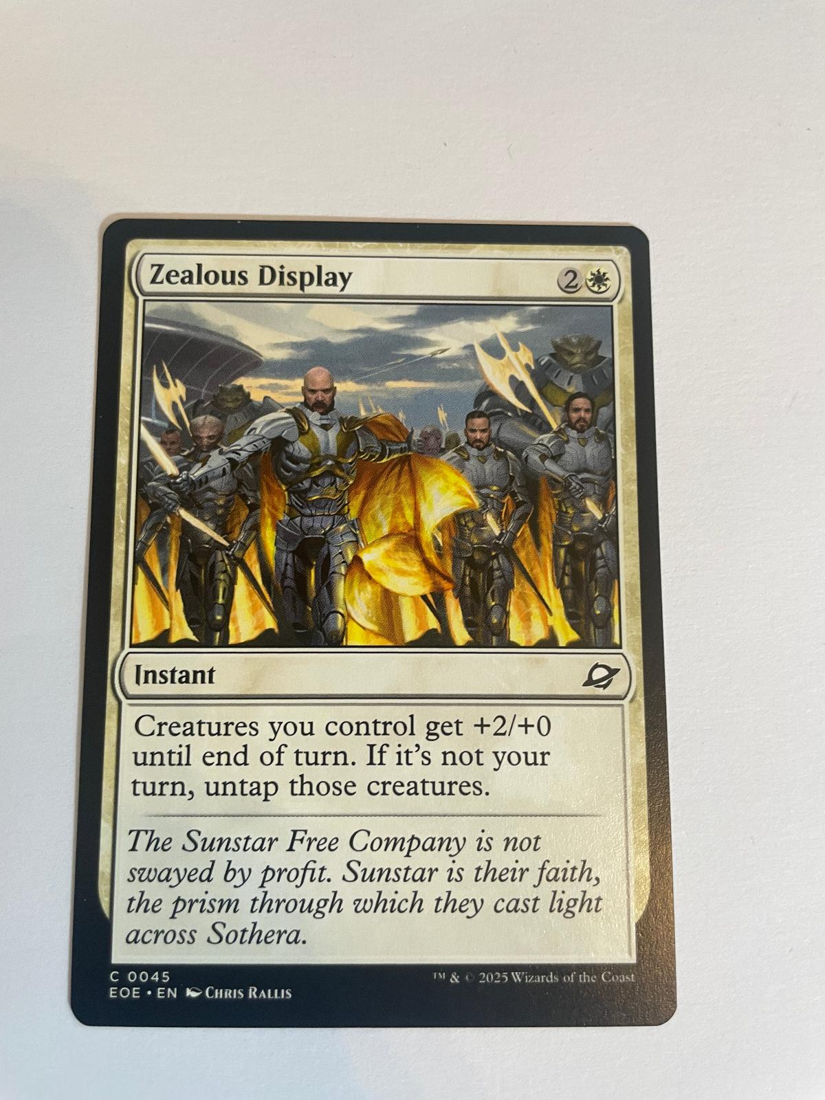 Zealous Display 45 Edge of Eternities NM