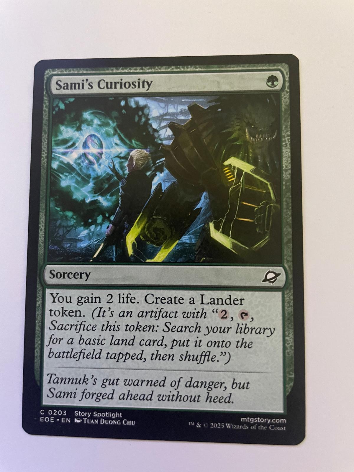 Sami's Curiosity 203 Common Edge of Eternities Magic: The Gathering Near Mint