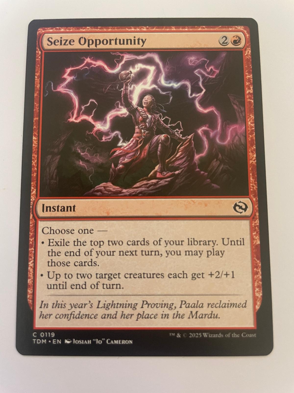 Seize Opportunity 119 Common Tarkir: Dragonstorm Magic: The Gathering Near Mint