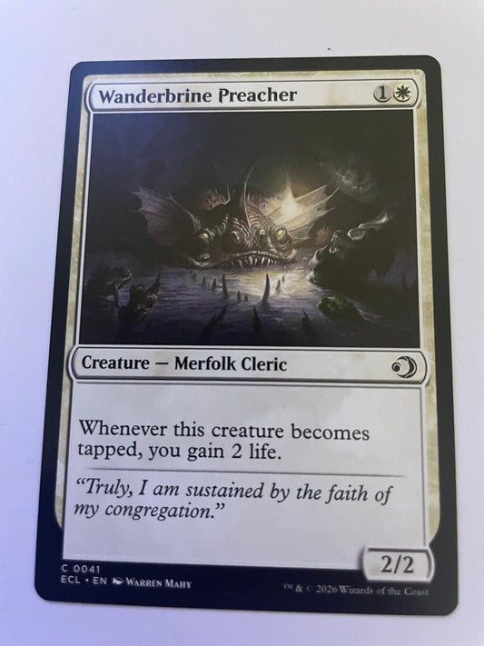 Wanderbrine Preacher 41 Common Lorwyn Eclipsed Magic: The Gathering Near Mint