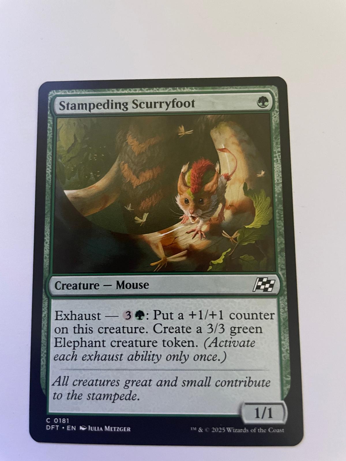 Stampeding Scurryfoot 181 Common Aetherdrift Magic: The Gathering Near Mint