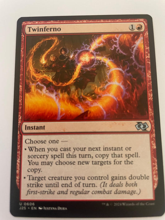 Twinferno 606 Uncommon Foundations Jumpstart Magic: The Gathering Near Mint