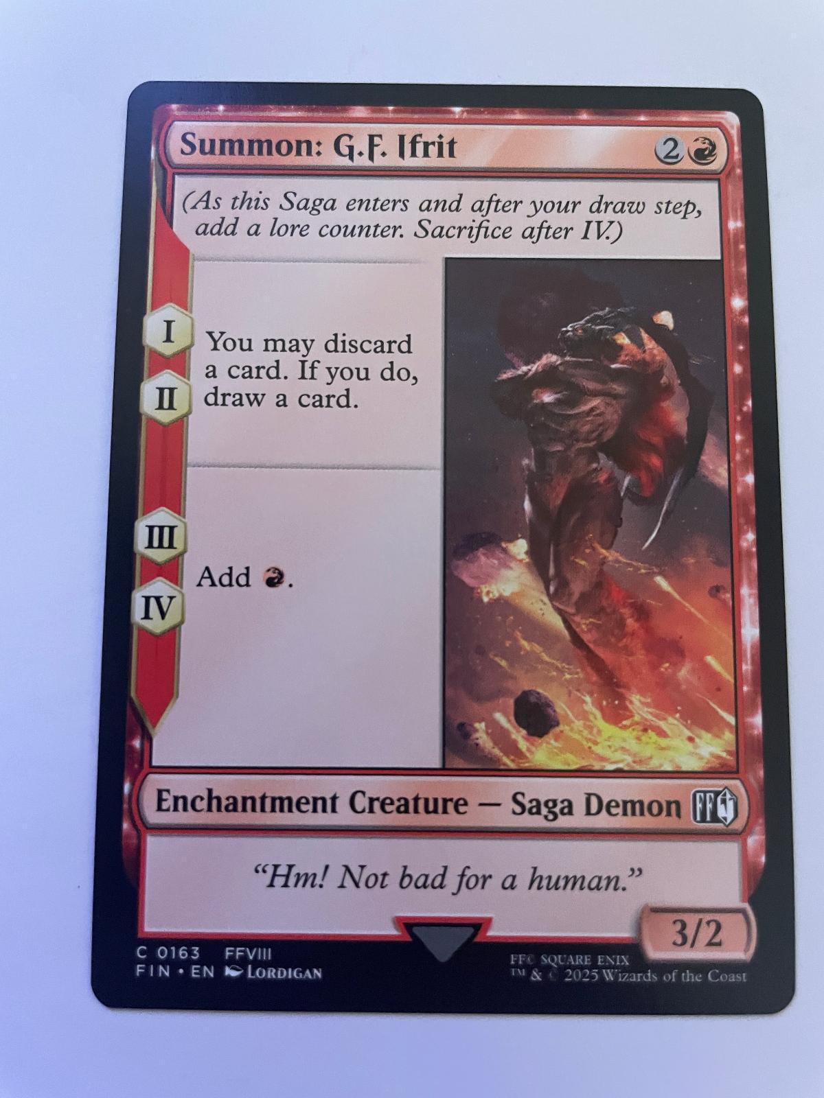 Summon: G.F. Ifrit 163 Common FINAL FANTASY Magic: The Gathering Near Mint