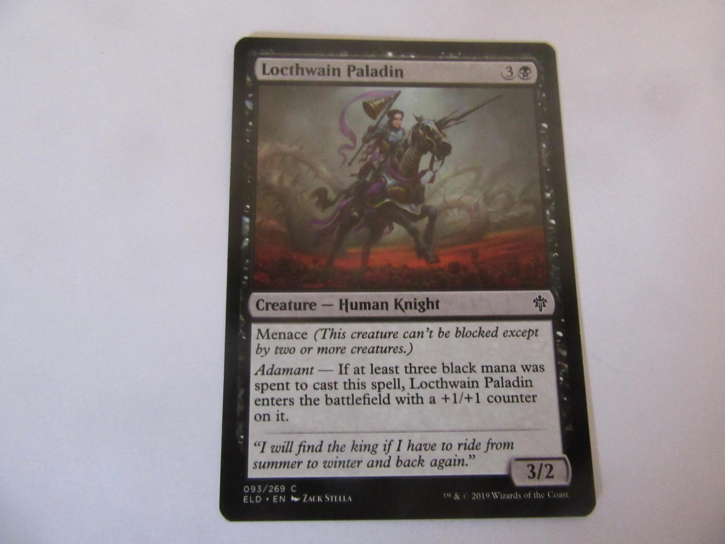 Locthwain Paladin 93 Throne of Eldraine NM