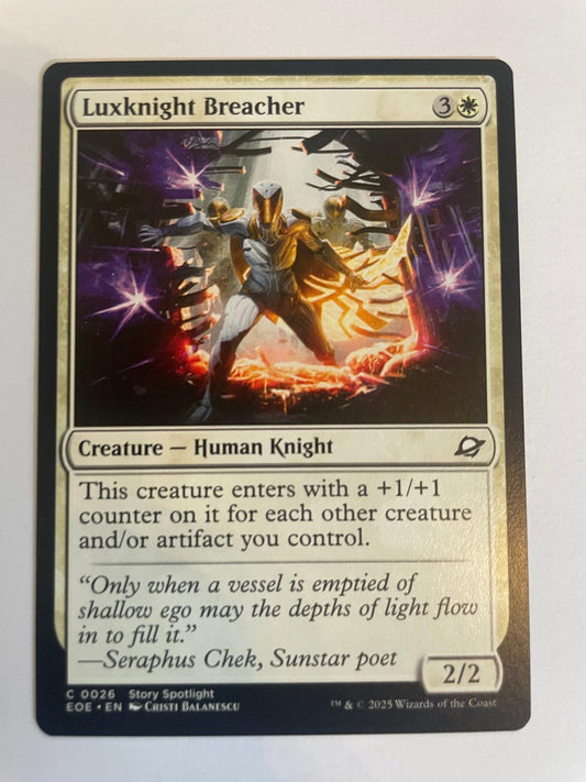 Luxknight Breacher 26 Edge of Eternities NM