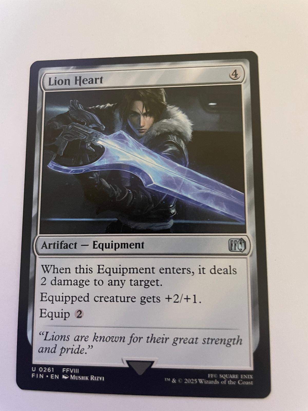 Lion Heart 261 Uncommon FINAL FANTASY Magic: The Gathering Near Mint