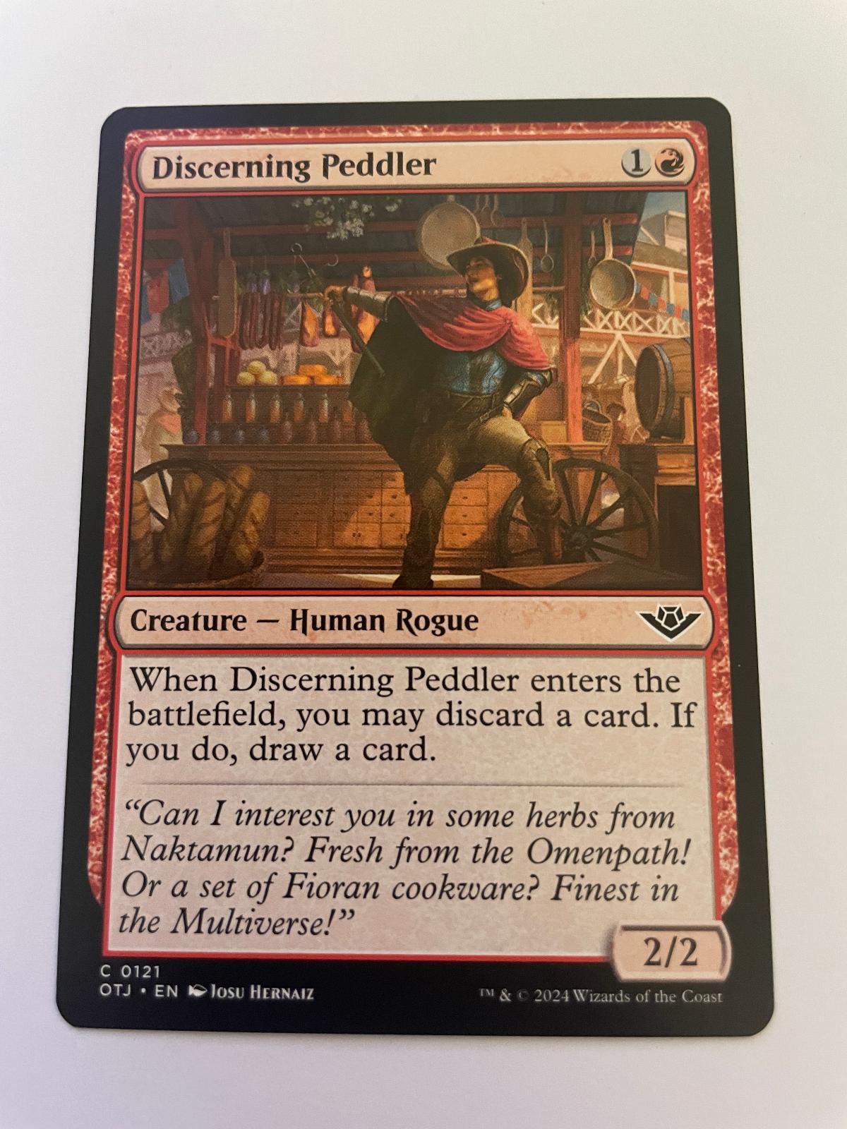Discerning Peddler 121 Outlaws of Thunder Junction Magic: The Gathering NM