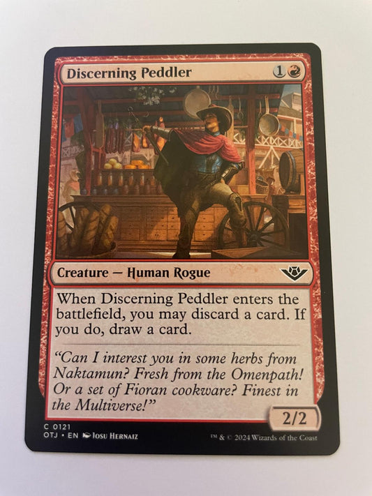 Discerning Peddler 121 Outlaws of Thunder Junction Magic: The Gathering NM