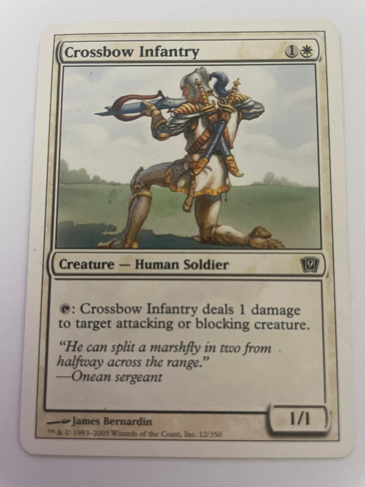 Crossbow Infantry 12 Common 9th Edition Magic: The Gathering Near Mint
