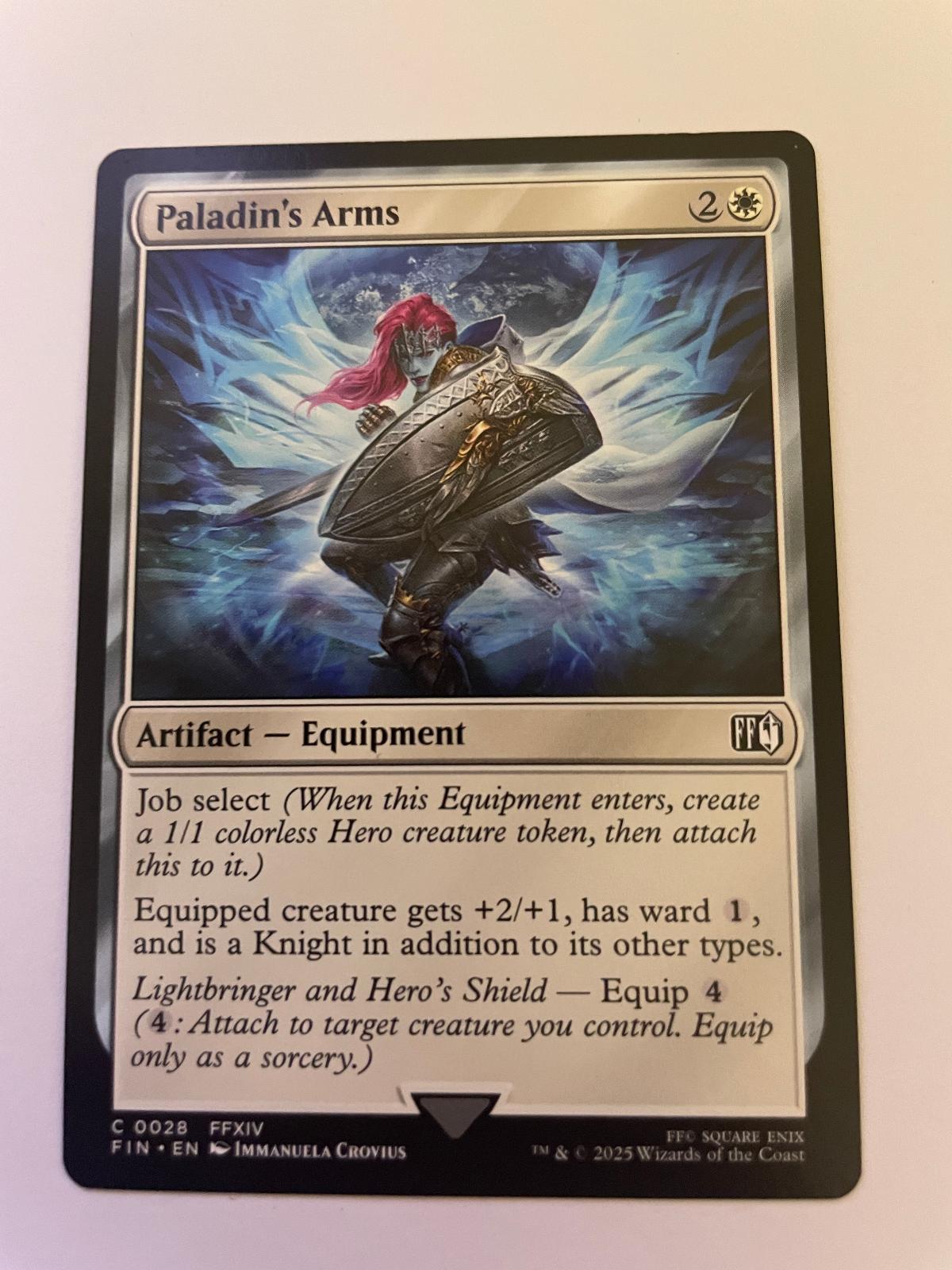 Paladin's Arms 28 Common FINAL FANTASY Magic: The Gathering Near Mint