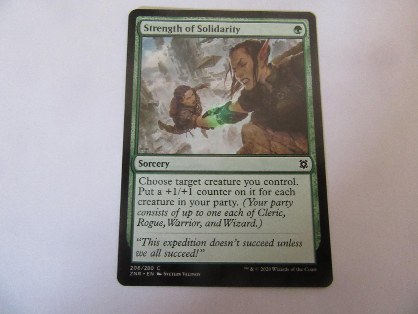 Strength of Solidarity 206 Zendikar Rising NM
