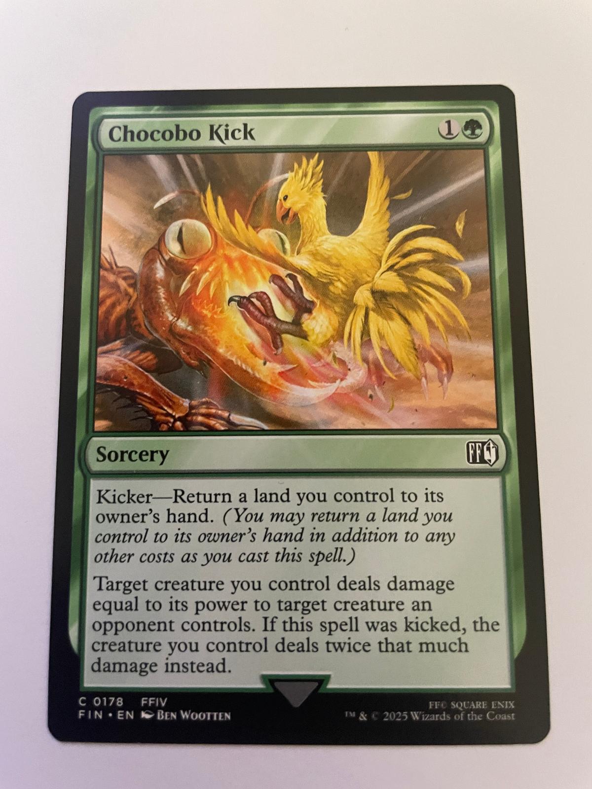 Chocobo Kick 178 Common FINAL FANTASY Magic: The Gathering Near Mint