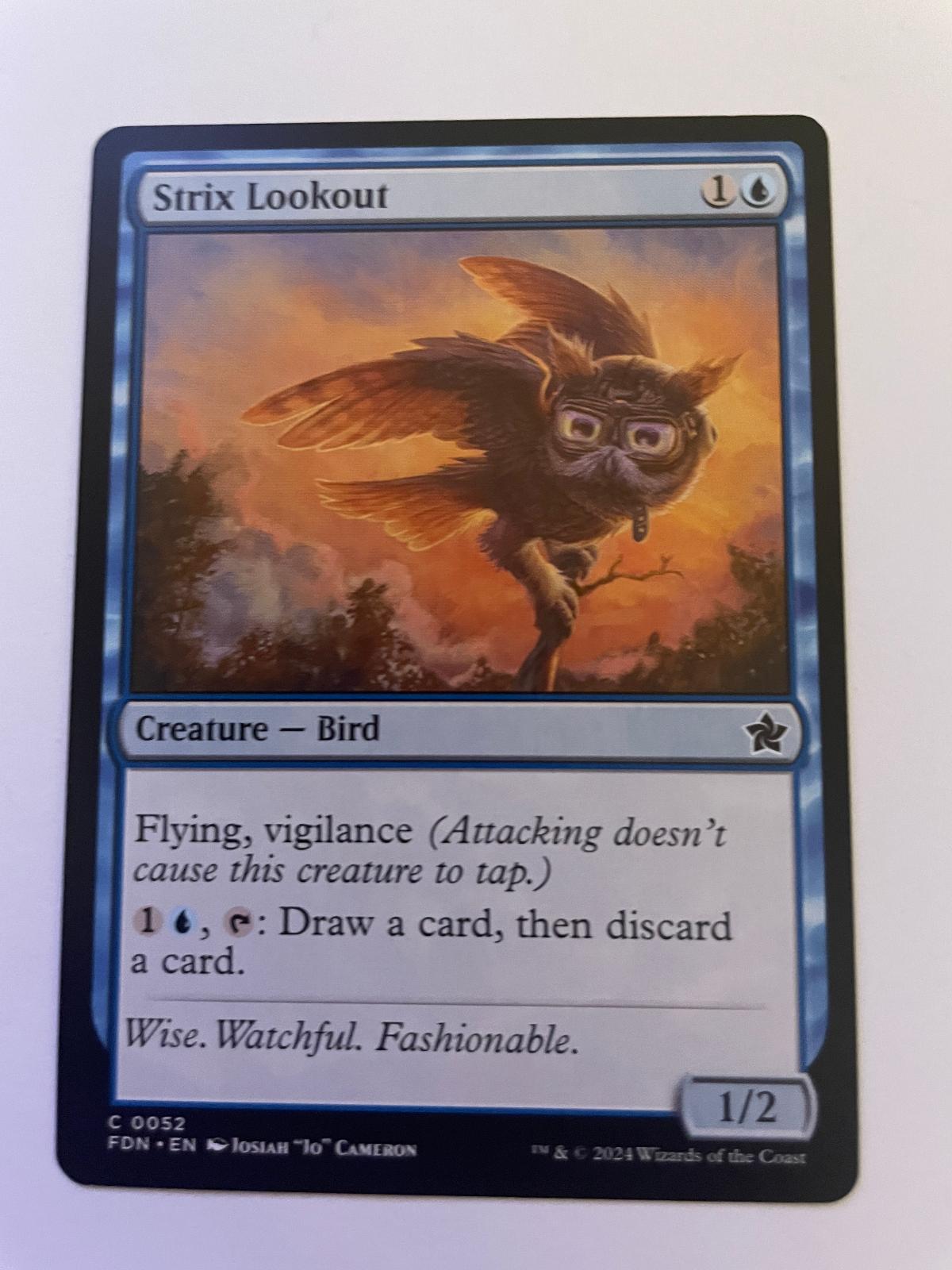 Strix Lookout 52 Common Foundations Magic: The Gathering Near Mint