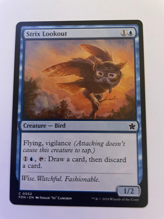 Strix Lookout 52 Common Foundations Magic: The Gathering Near Mint