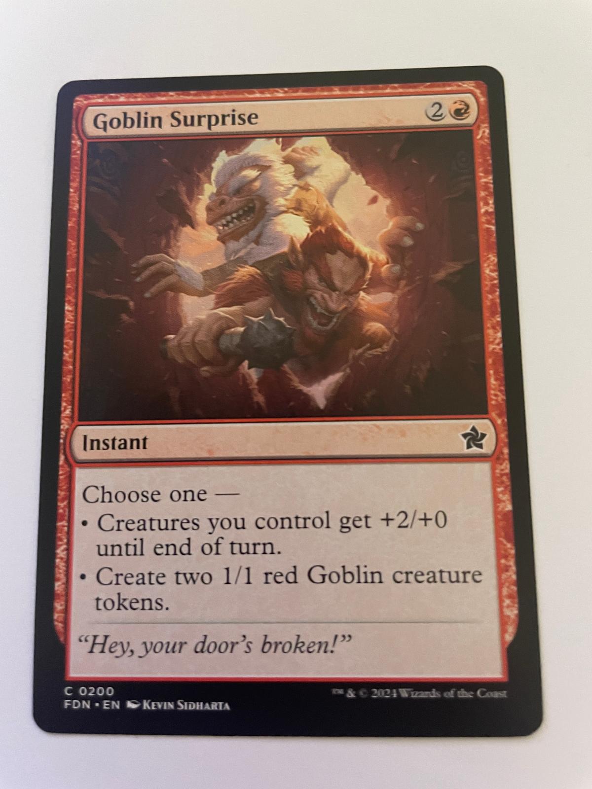 Goblin Surprise 200 Common Foundations Magic: The Gathering Near Mint