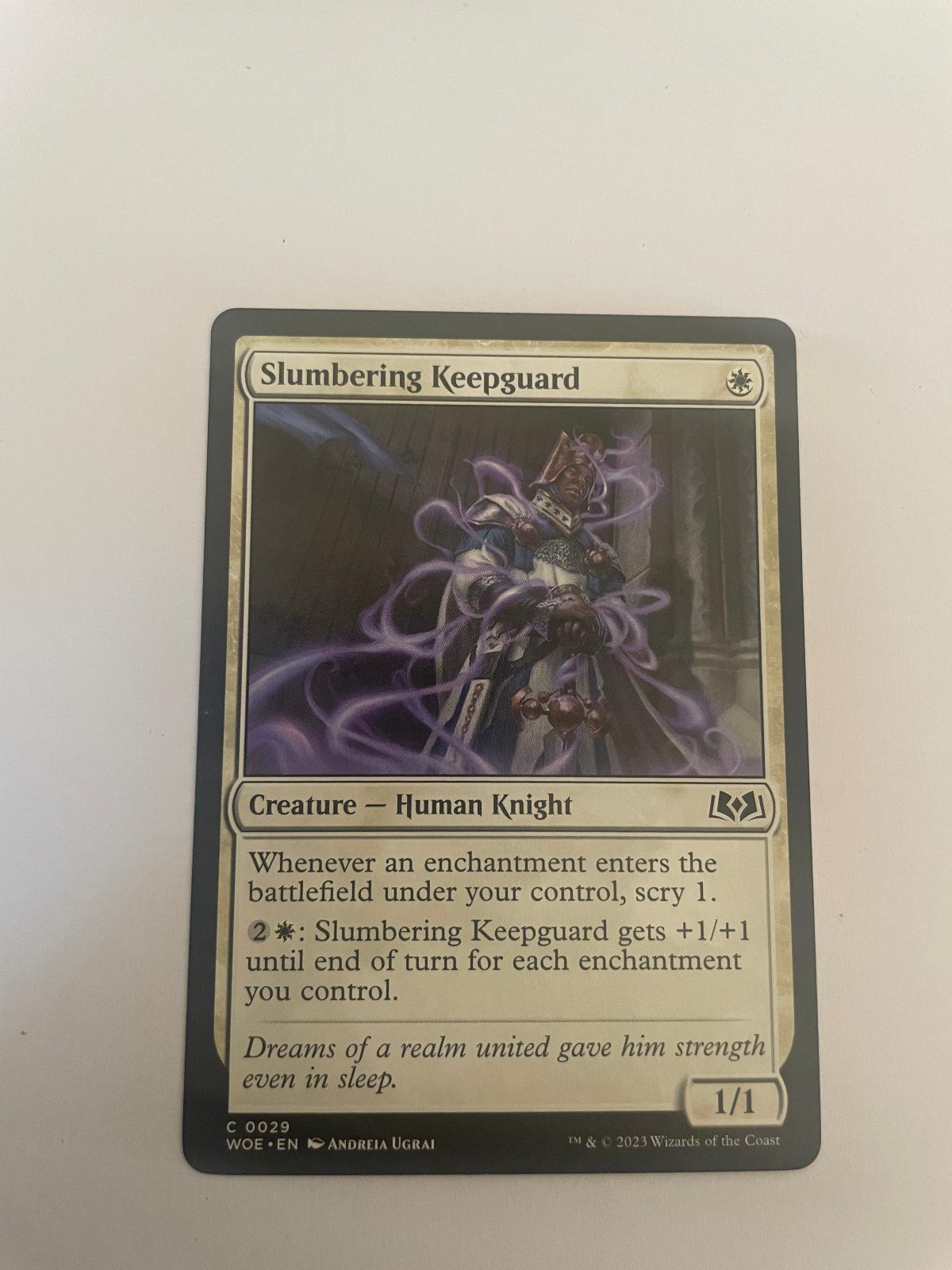 Slumbering Keepguard 29 Wilds of Eldraine WOE NM