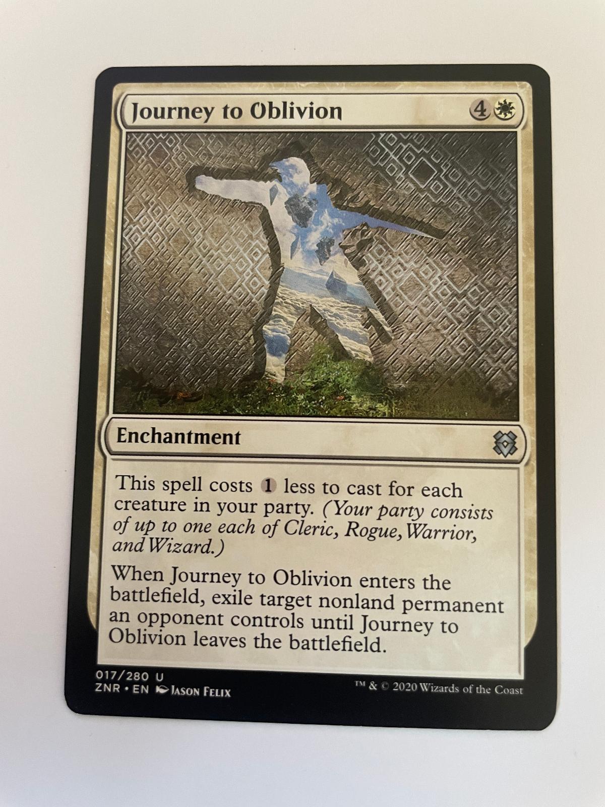 Journey to Oblivion 17 Uncommon Zendikar Rising Magic: The Gathering Near Mint