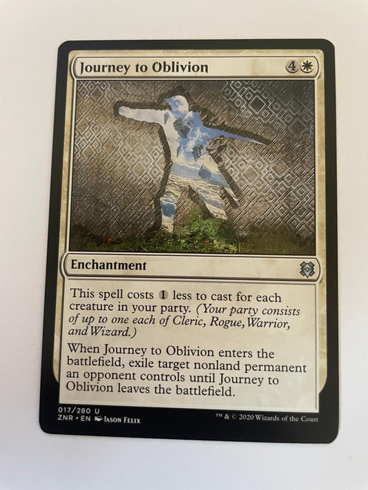 Journey to Oblivion 17 Uncommon Zendikar Rising Magic: The Gathering Near Mint