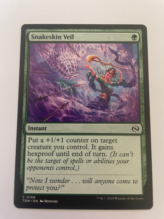 Snakeskin Veil 159 Common Tarkir: Dragonstorm Magic: The Gathering Near Mint