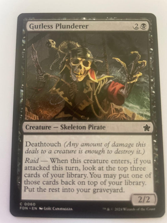 Gutless Plunderer 60 Common Foundations Magic: The Gathering Near Mint