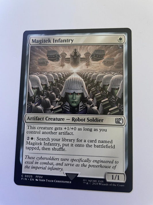 Magitek Infantry 25 Common FINAL FANTASY Magic: The Gathering Near Mint