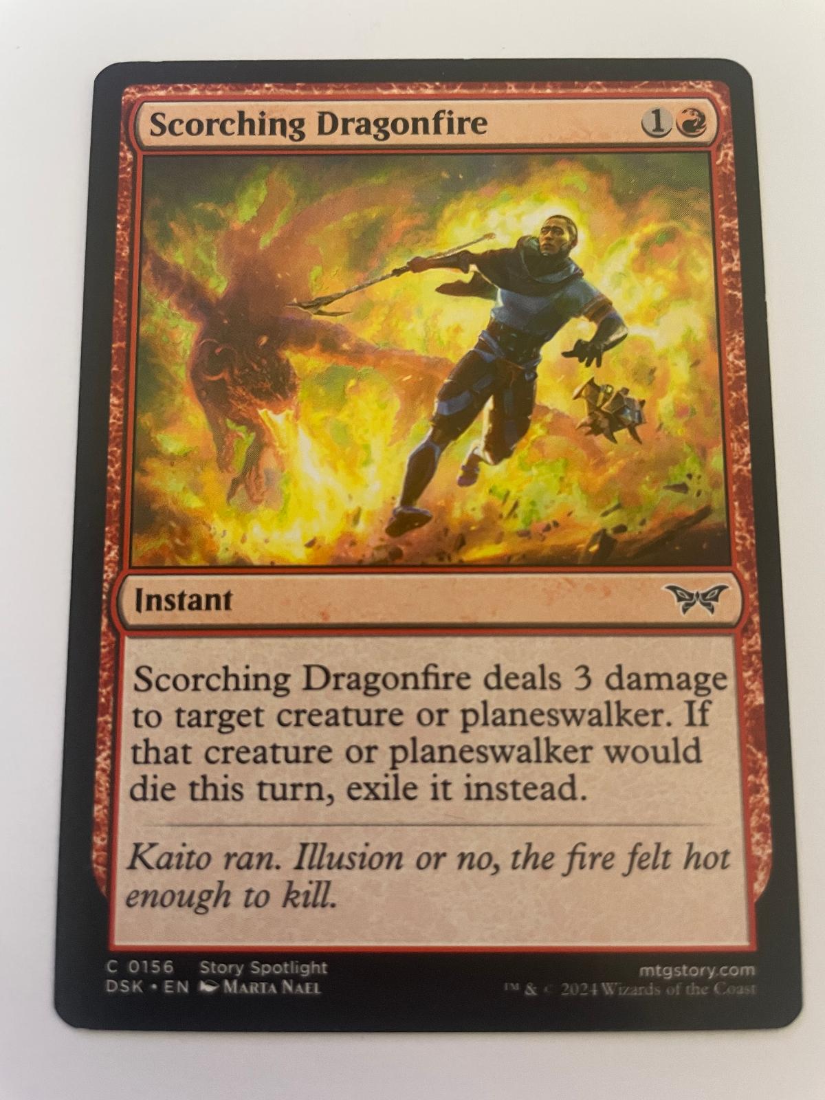 Scorching Dragonfire 156 Duskmourn: House of Horror Magic: The Gathering NM
