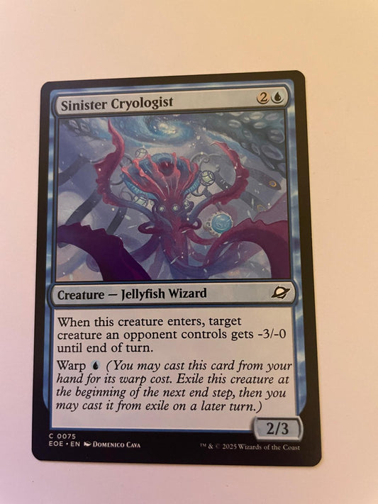 Sinister Cryologist 75 Common Edge of Eternities Magic: The Gathering Near Mint