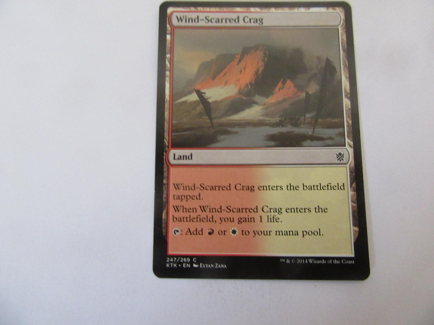 Wind-Scarred Crag 247 Khans of Tarkir NM