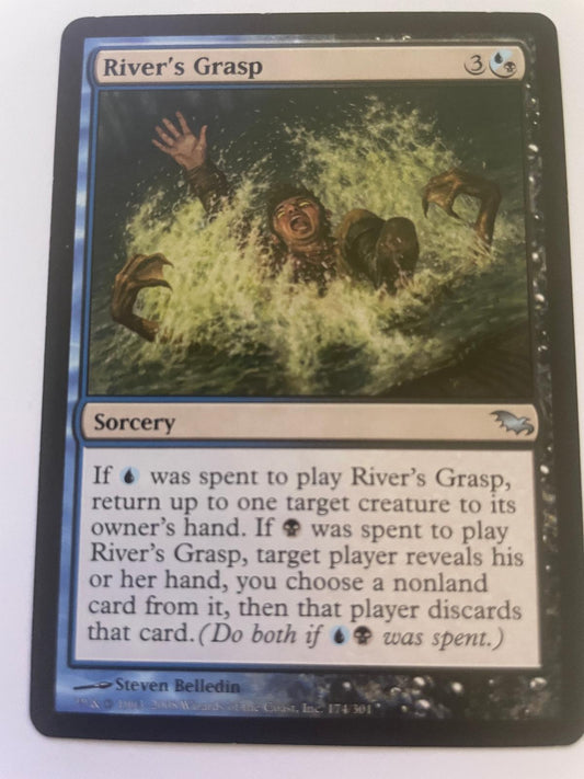 River's Grasp 174 Uncommon Shadowmoor Magic: The Gathering Near Mint