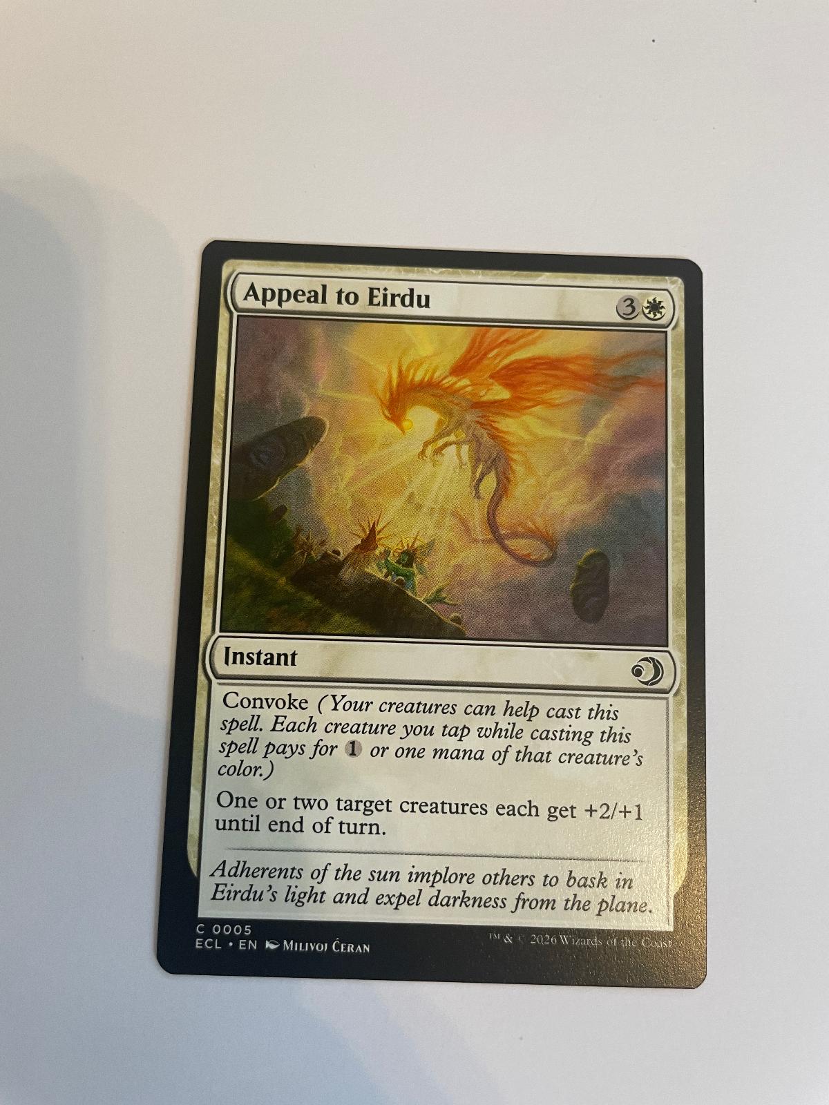 Appeal to Eirdu 5 Lorwyn Eclipsed ECL NM