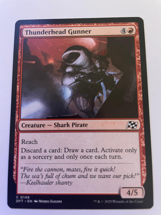 Thunderhead Gunner 148 Common Aetherdrift Magic: The Gathering Near Mint