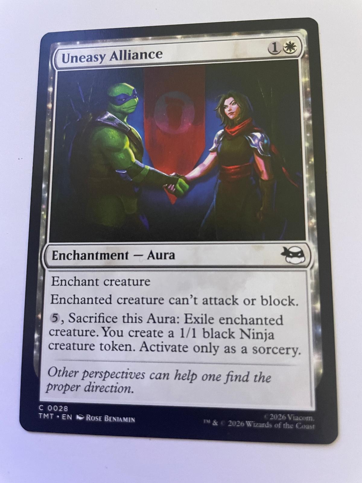 Uneasy Alliance 0028 Common Teenage Mutant Ninja Turtles Magic: The Gathering NM