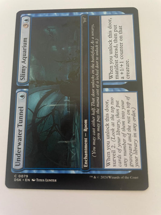Underwater Tunnel // Slimy Aquarium 79 Duskmourn: House of Horror NM