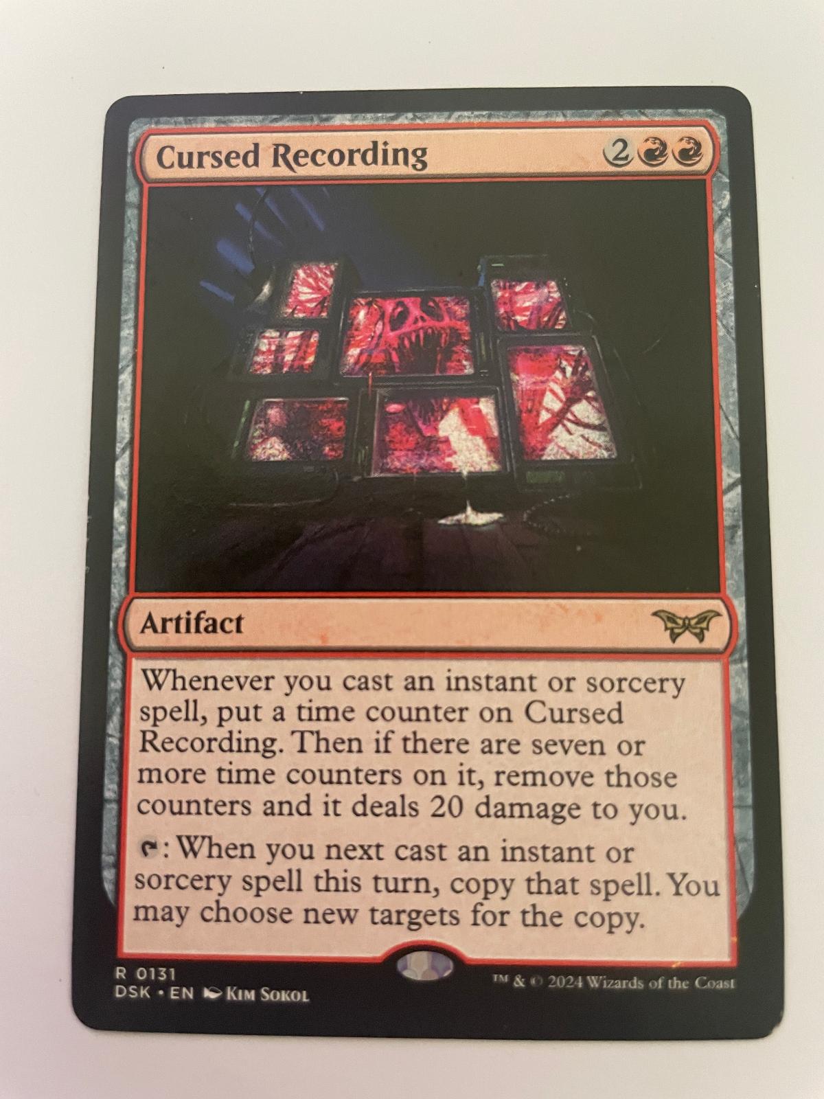 Cursed Recording (0131) 131 Rare Prerelease Cards Magic: The Gathering Near Mint