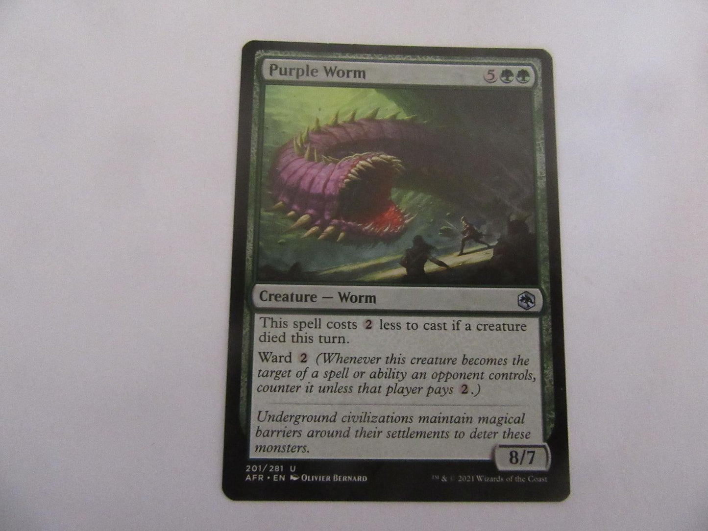 Purple Worm 201 Promo Pack: Adventures in the Forgotten Realms NM