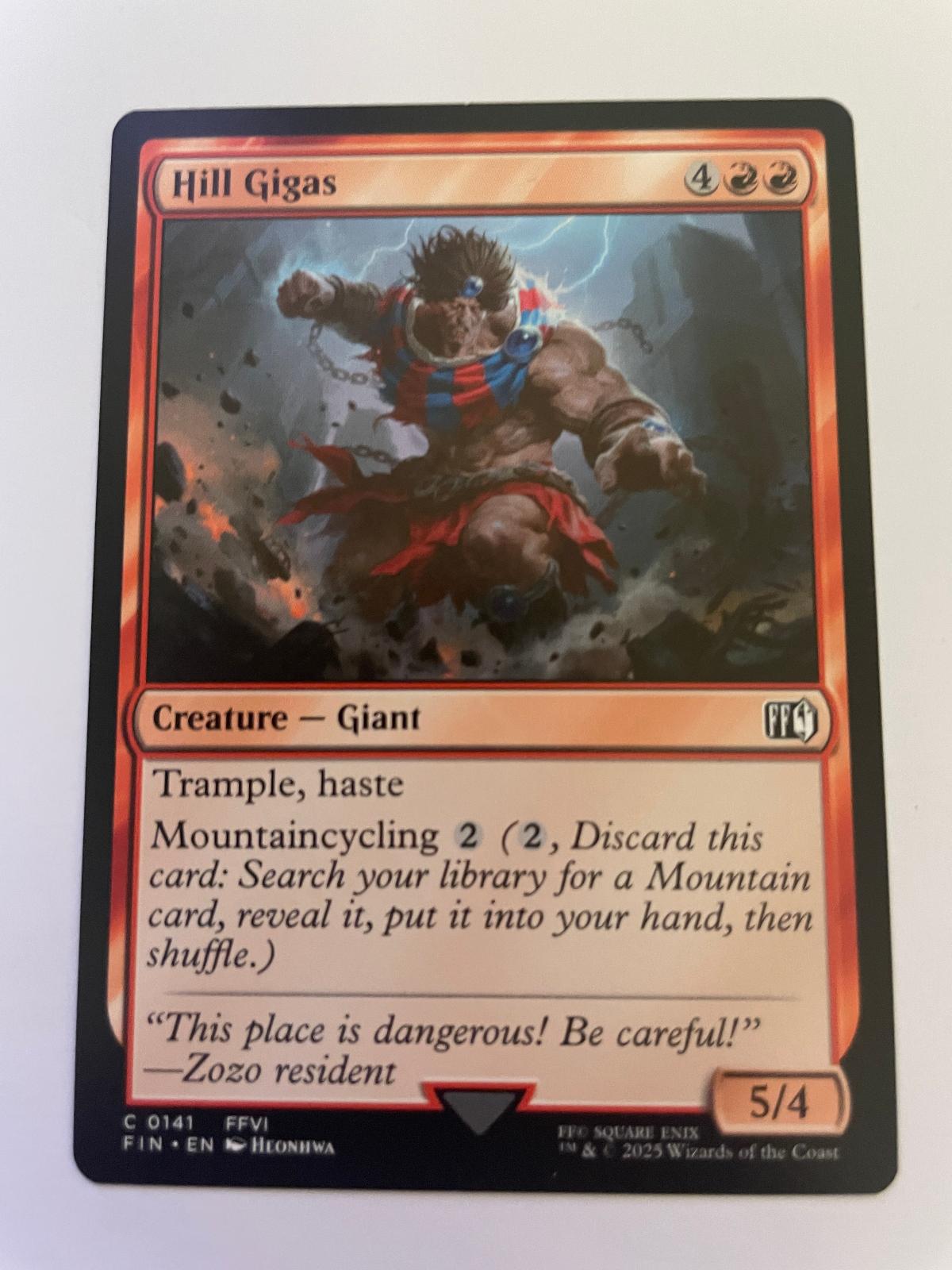 Hill Gigas 141 Common FINAL FANTASY Magic: The Gathering Near Mint