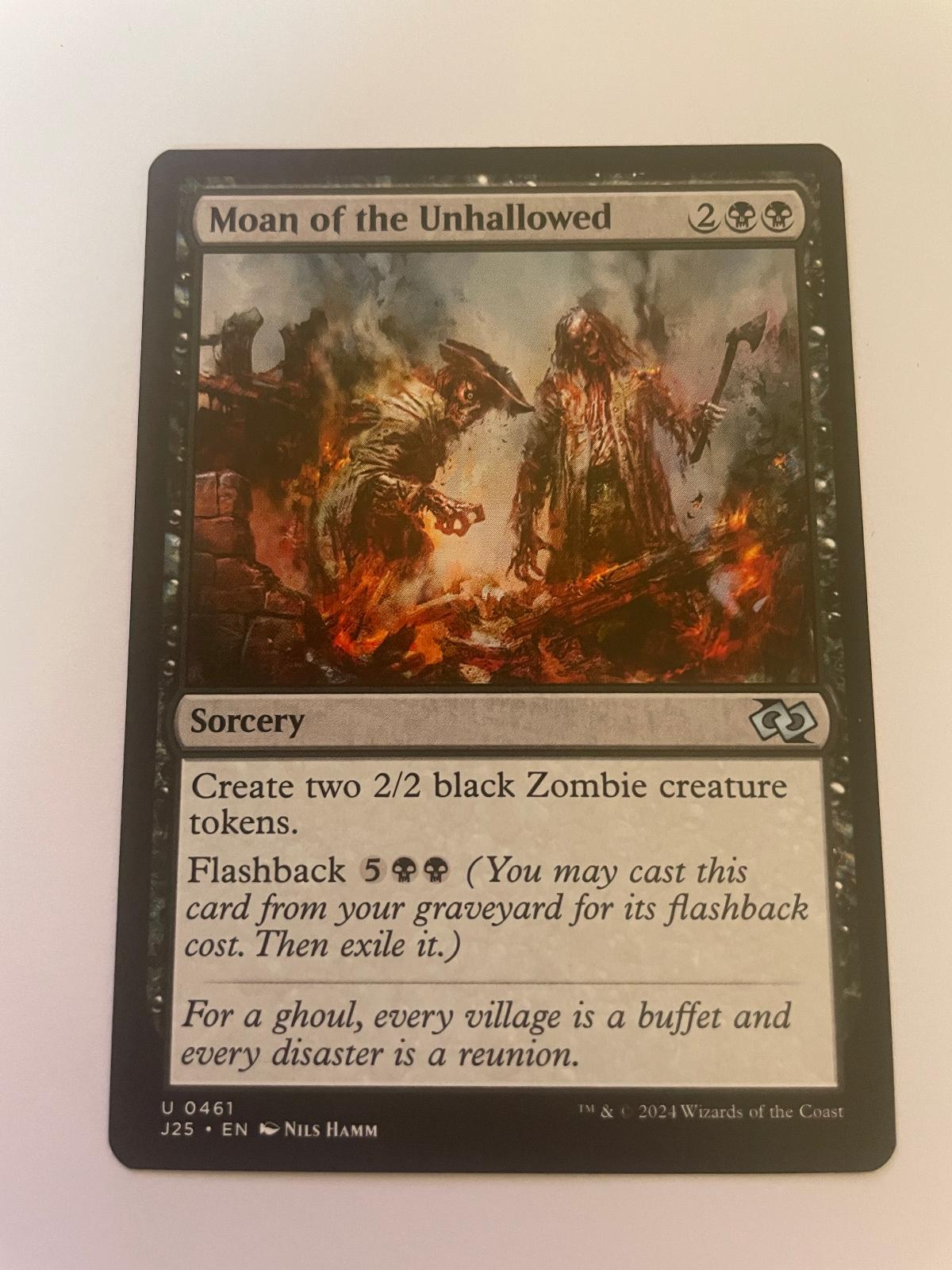 Moan of the Unhallowed 461 Foundations Jumpstart Magic: The Gathering NM