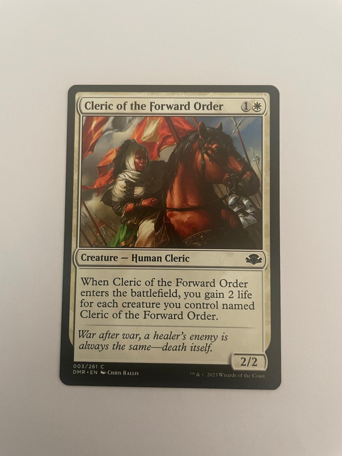 Cleric of the Forward Order 3 Dominaria Remastered DMR NM