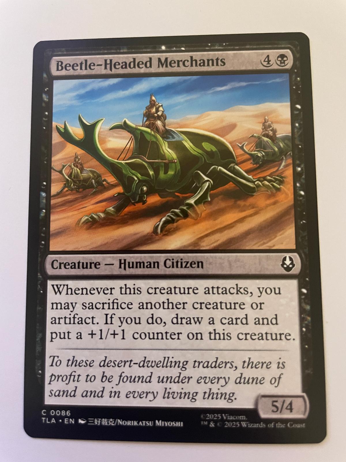 Beetle-Headed Merchants 86 Avatar: The Last Airbender Magic: The Gathering NM