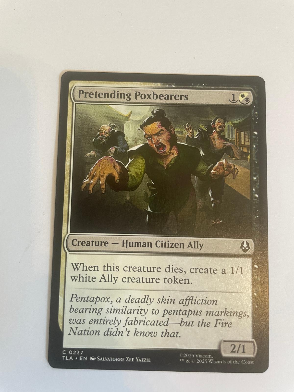 Pretending Poxbearers 237 Avatar: The Last Airbender NM