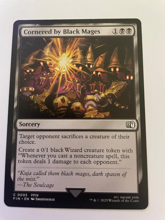 Cornered by Black Mages 93 Common FINAL FANTASY Magic: The Gathering Near Mint