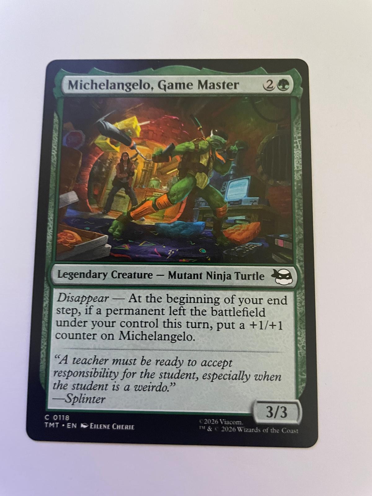 Michelangelo, Game Master 0118 Teenage Mutant Ninja Turtles NM
